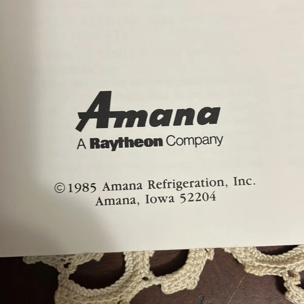 N/A amana radarange